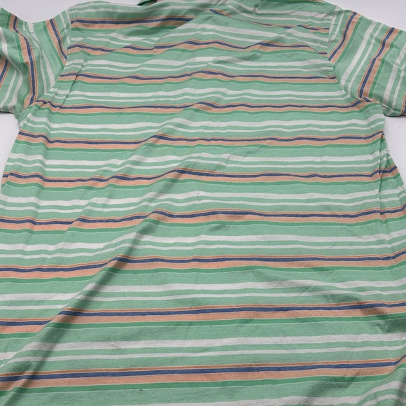 Green Orange White Peter Millar Polo Shirt Large Short Sleeve multi-colored - Picture 7 of 7